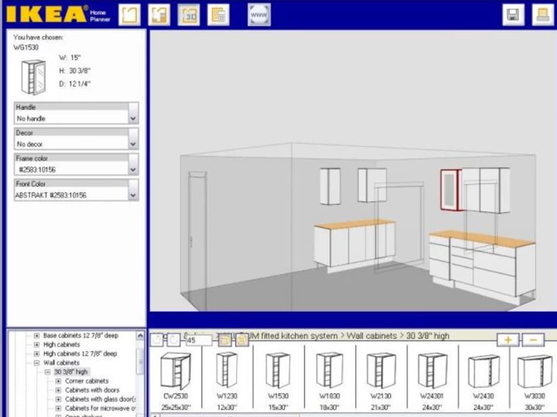 Phần mềm thiết kế chuyên nhà bếp Ikea Kitchen Planner 